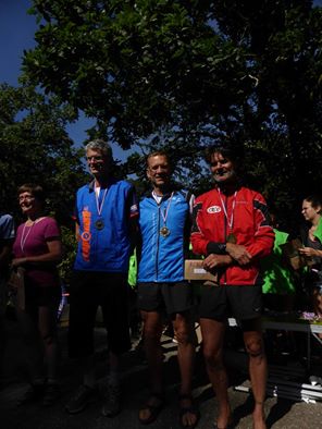 JOël sur la seconde marche du podium de la LD