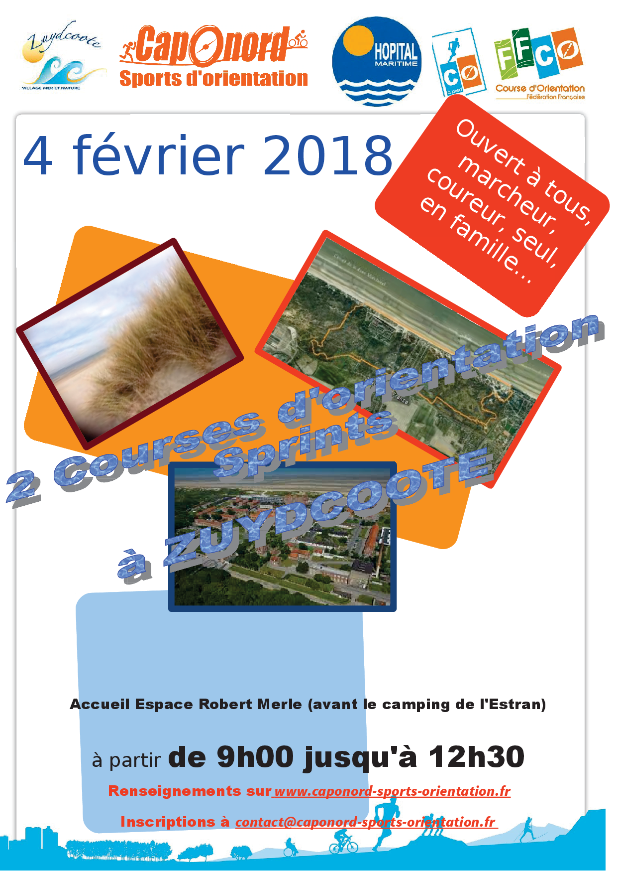 2 sprints à Zuydcoote le 4 février 2018