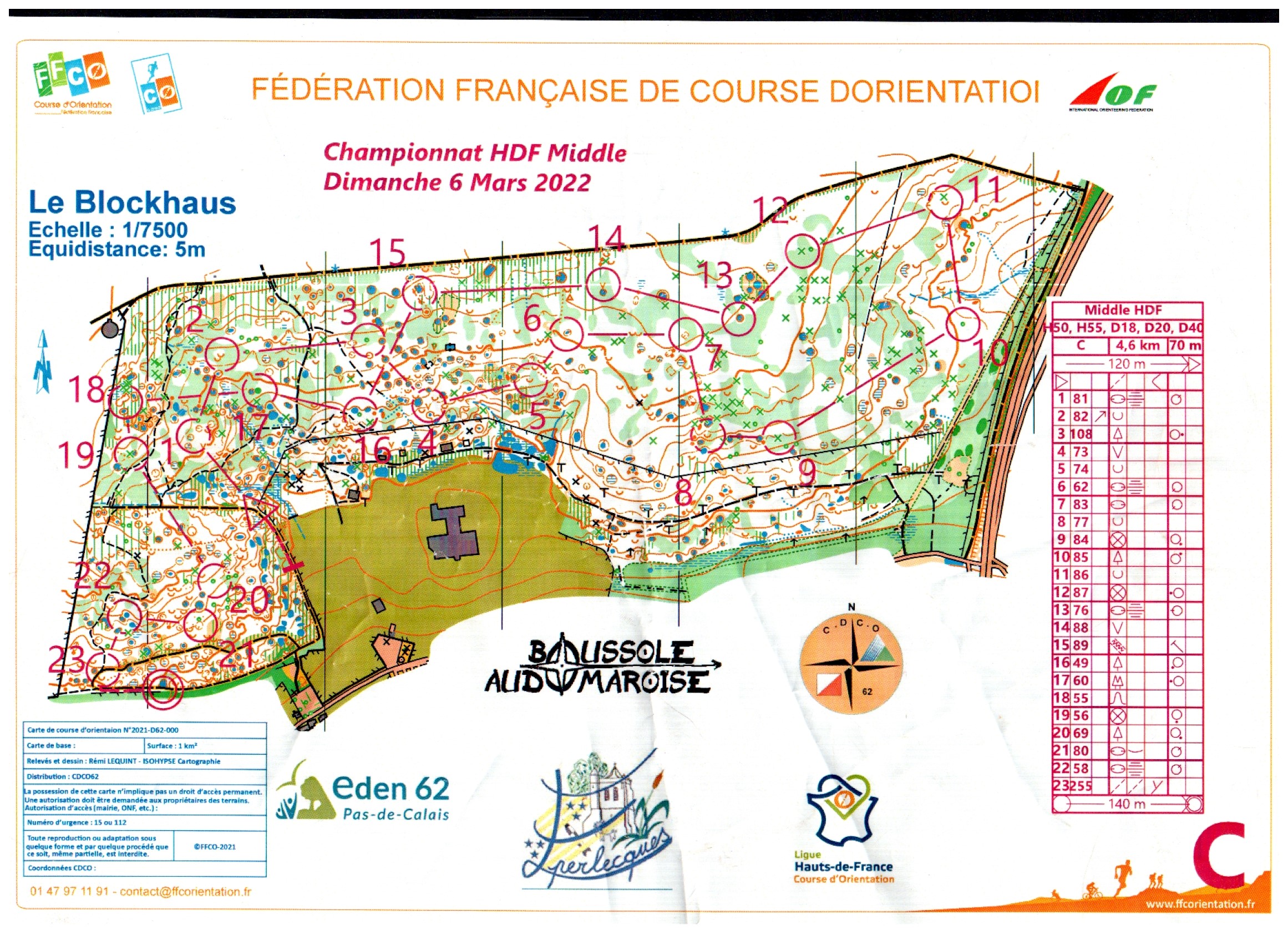 Championnat de Ligue MD Eperlecques le 6 mars 2022