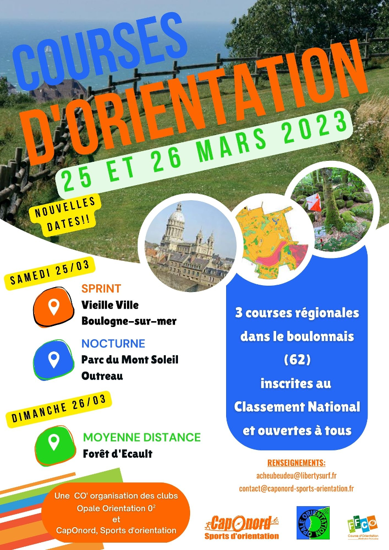 Week-end Courses d’orientation dans le boulonnais